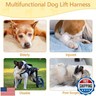 Dog Lift Harness Dog Sling for Large Dogs, Portable Dog Carrier Sling for Back Legs, Ajustable Hip Support Harness for Weak Rear Leg, Assist Senior Disabled Joint Injuried and After ACL