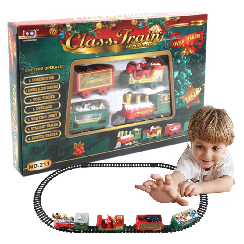 Christmas Train Sets Electric Train Toy Set with Train Tracks