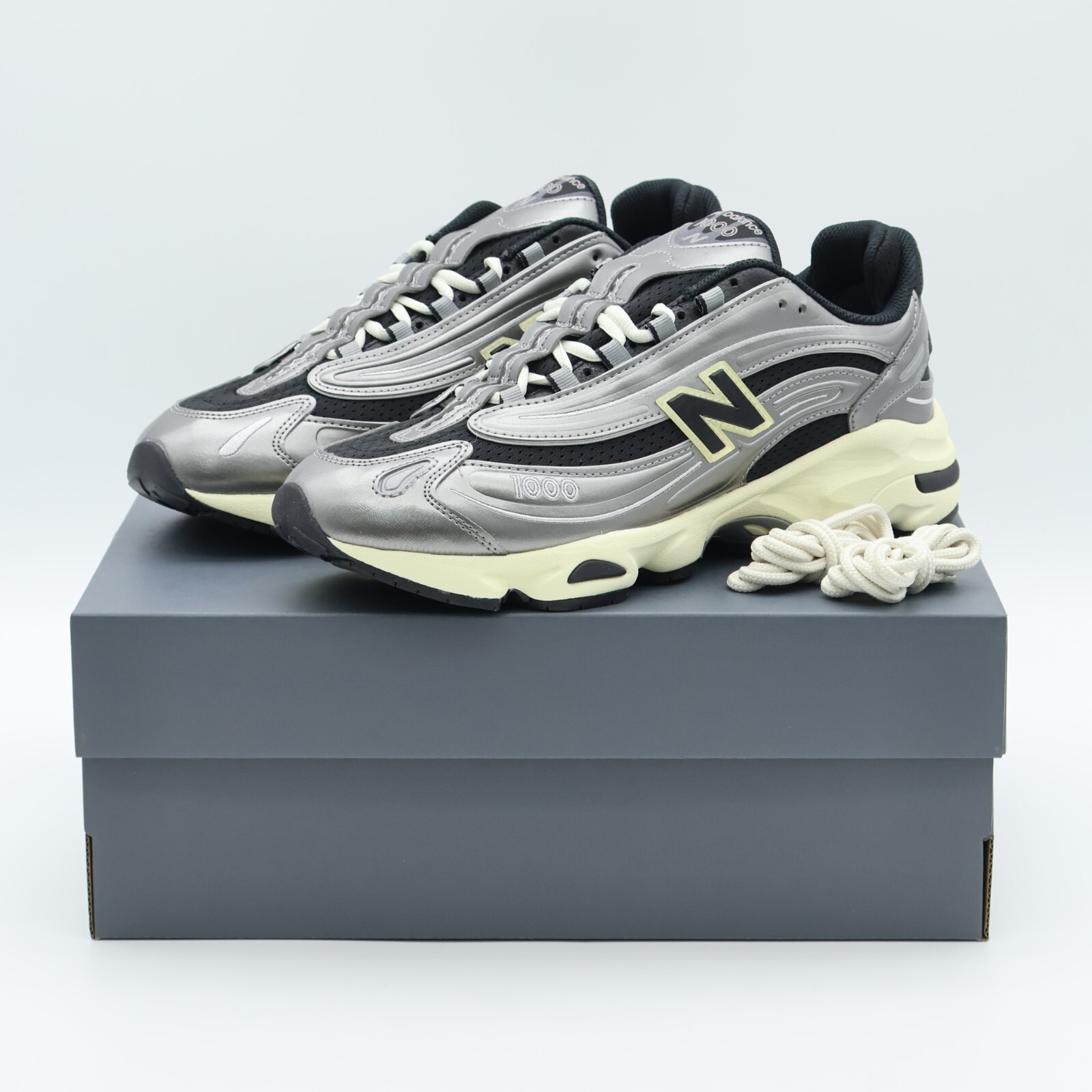 M1000SL New Balance 1000 Silver Metallic Black Dawn Glow M1000SL New Balance 1000 Silver Metallic Black Dawn Glow