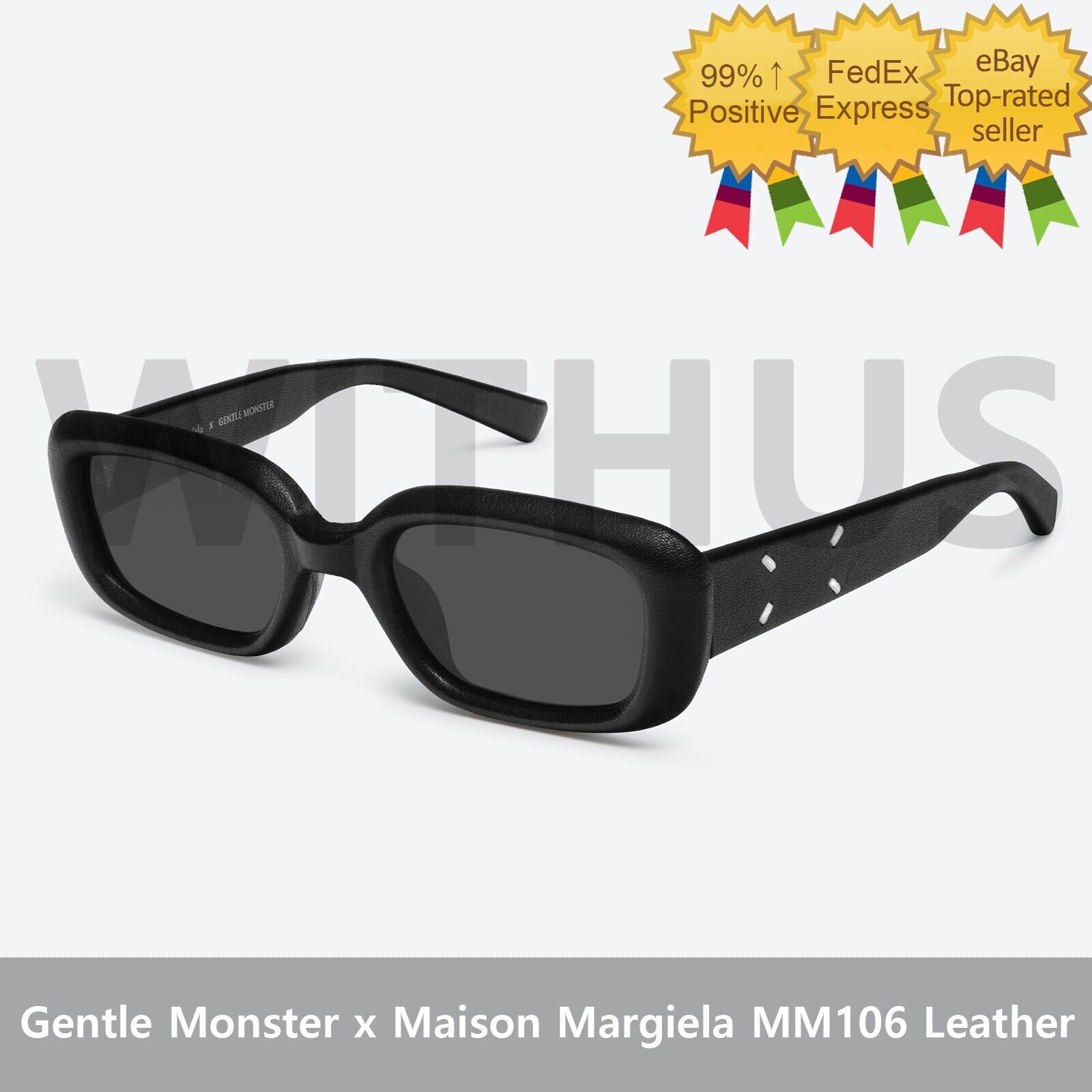 Gentle Monster x Maison Margiela MM106 Leather Black Black Gentle Monster x Maison Margiela MM106 Leather Black Black