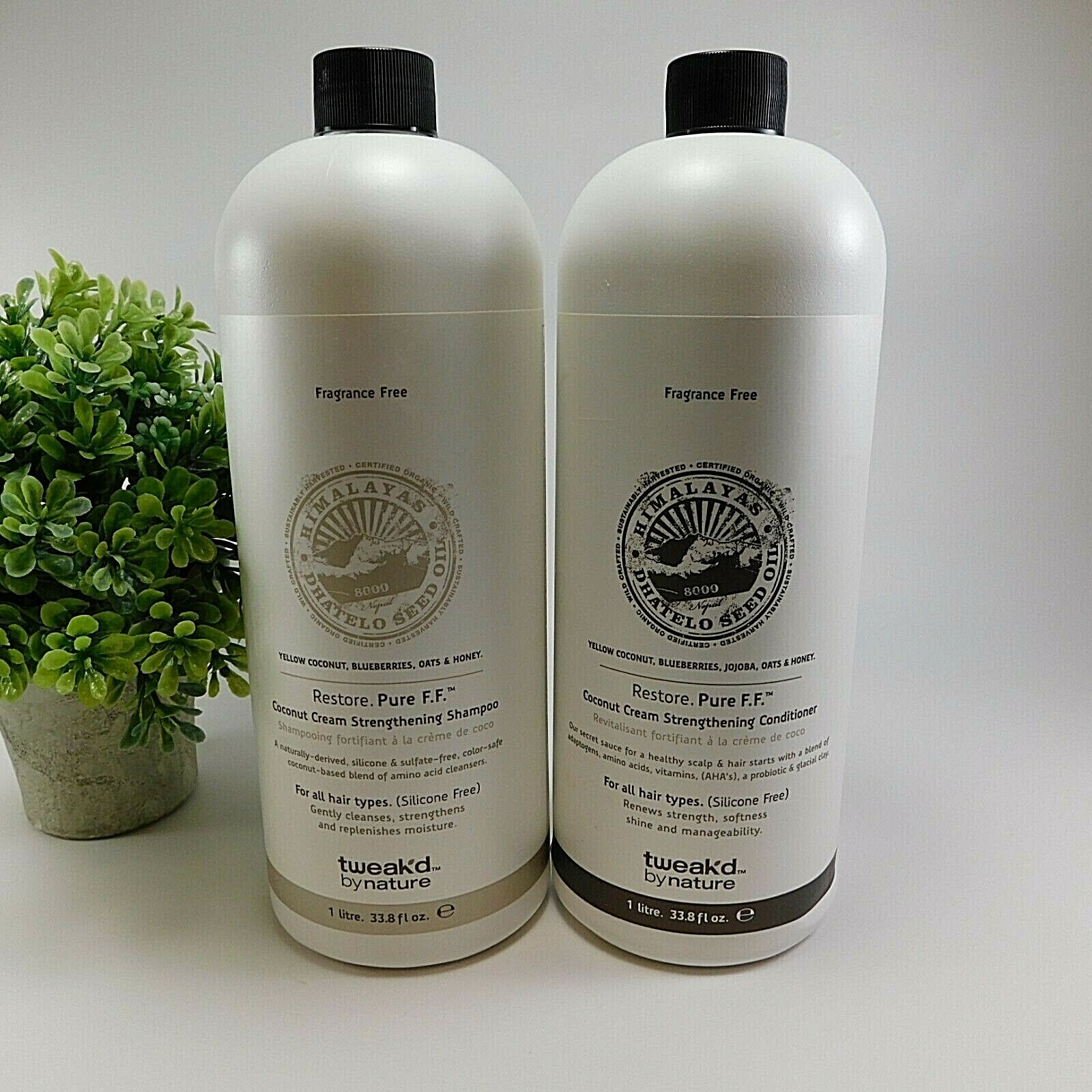 Tweak'd by Nature Restore Pure F.F. Shampoo & Conditioner