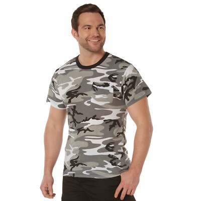 Rothco Men's Pocket T-Shirt Collection Casual Tee Cotton Polyester