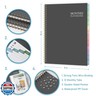 2026 Monthly Planner - Monthly Calendar 2026, 8'' x 10'', PP Cover, Colorful 12 Months Tabs, JAN 2026-DEC 2026, 2025 Planner with 2-Sides Pockets - Black
