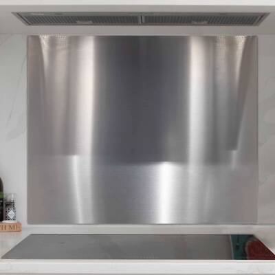 Splashback for Cooker Hoods, 90cm, Extractor Fans, Range Hoods - Stainless Steel