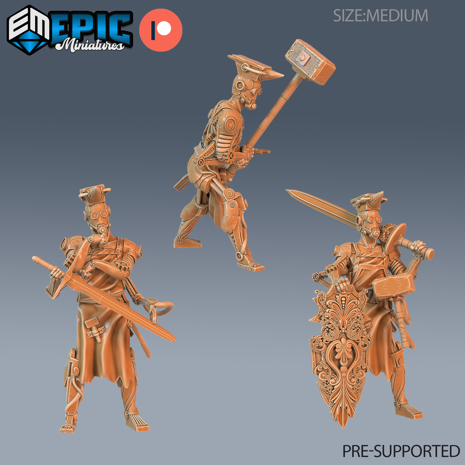 Epic Miniatures Steam Inventions Construct Blacksmith - 28mm - Steampunk Wargame