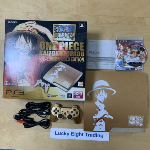 PS3 One Piece GOLD EDITION 320GB Console Box Sony PlayStation 3