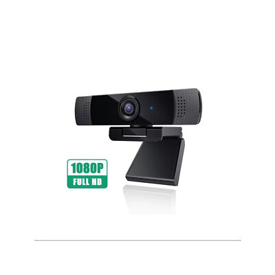 High Definition 1080P Autofocus Webcam Web Camera w/ Microphones for Laptop PC