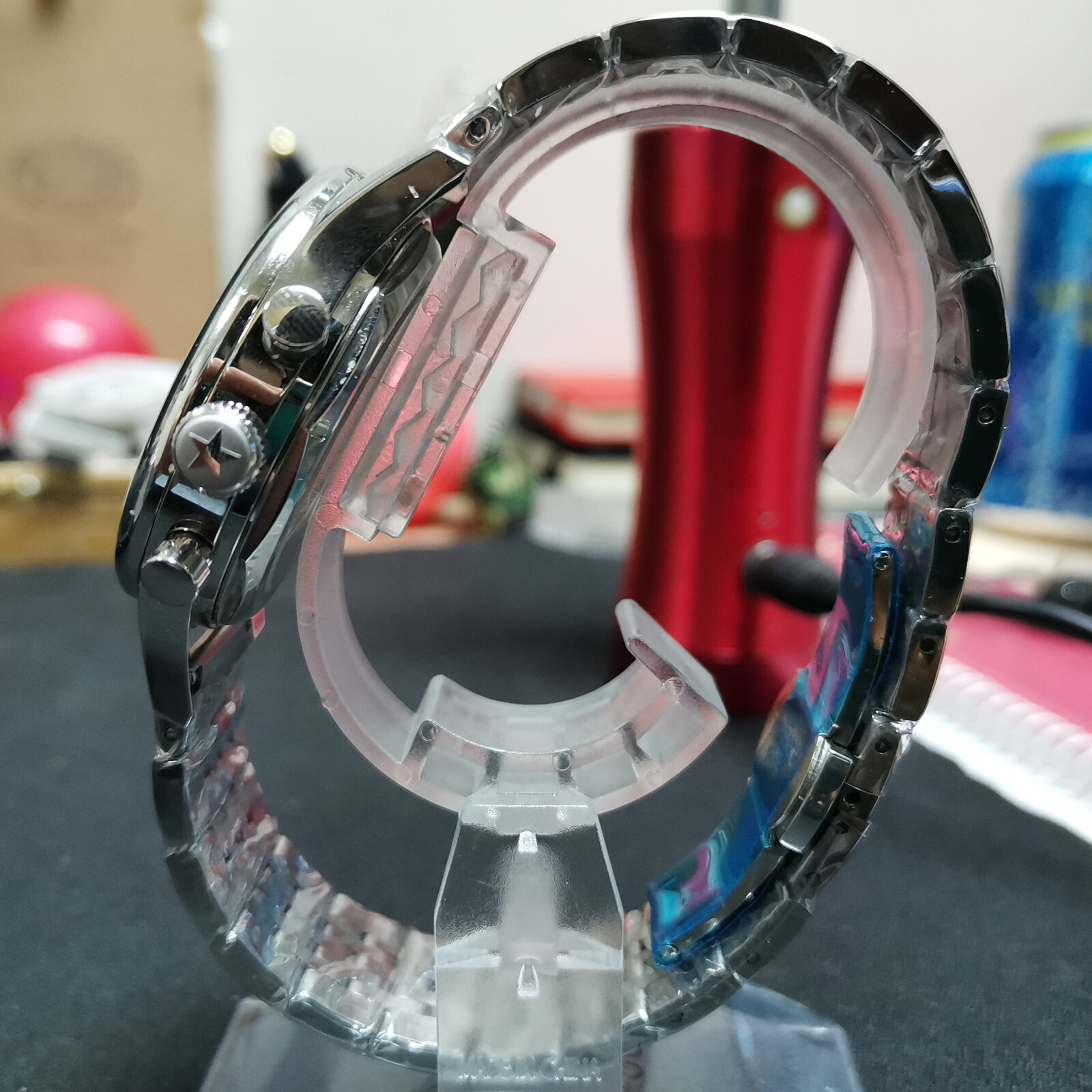 Pre-owned Sugess Seagull 1963 Luminous 40mm Steel Band Chrono Mechanical Watch  Su1962s40