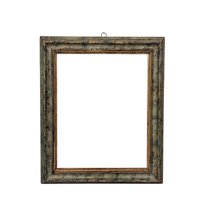 Antica Cornice Legno Pioppo Laccato Italia Vintage Prima Metà XX Secolo x Quadro