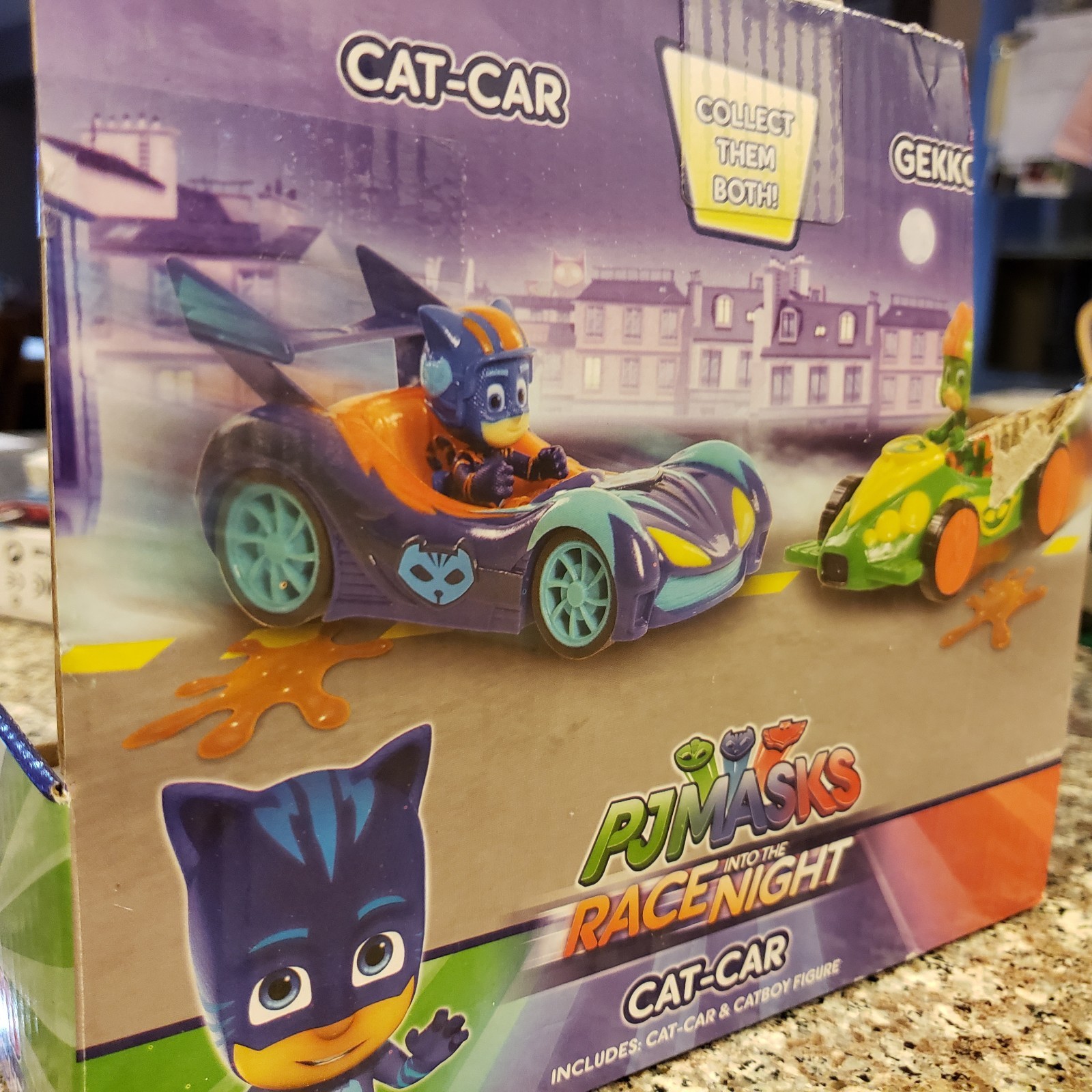 PJ Masks Race Into the Night Cat-Car Vehicle & Figure Set **BRAND NEW**