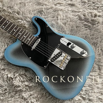 Blue Standard TL Electric Guitar SS Pickups 6 Strings Basswood Body Fixed Bridge