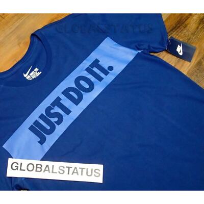 NIKE ADVANCED JDI JUST DO IT COASTAL BLUE RETRO SHIRT SZ LARGE ( 805241-423 )