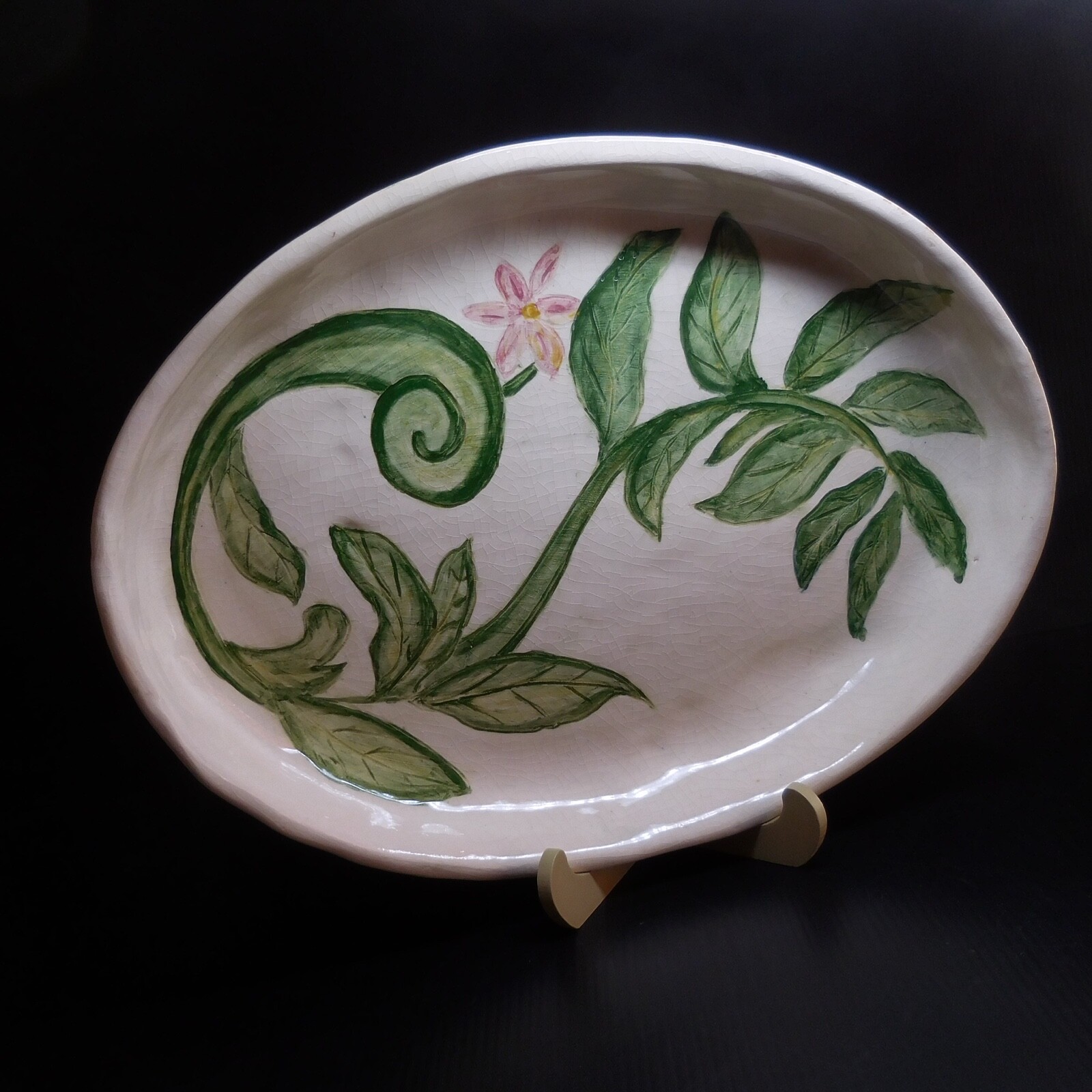 tradition et innovation PâtissierVol.2 Oval Ceramic Faience Pottery Handmade Art Deco Home France N7577