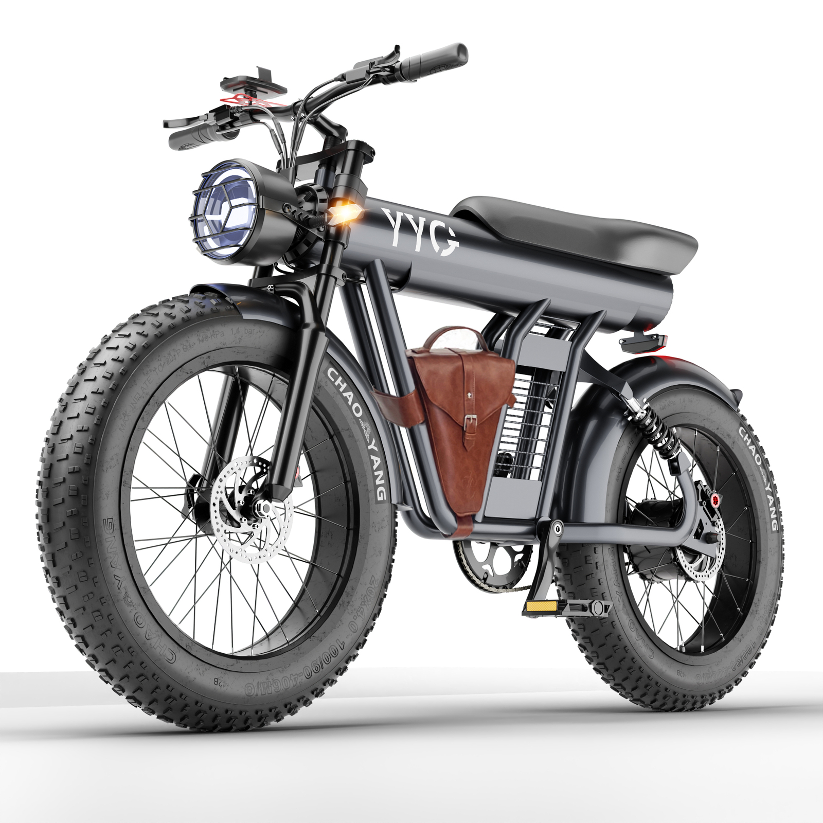 YYG Electric Bike for Adults 1200W 48V/20Ah Dual Suspension 