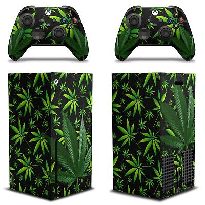 Skin Wrap FOR XBOX SERIES X Gaming Console+2 Controller Sticker Decal Weed