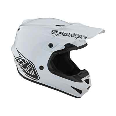 NEW Troy Lee Designs SE4 POLY MONO Motocross Helmet W/MIPS White All SIzes