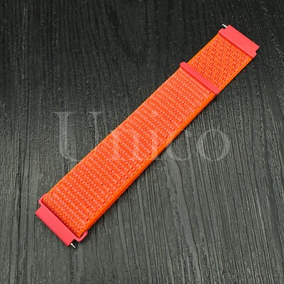 20 22 MM Orange Nylon Trail Loop Strap Watch Band Quick Release Fits for Seiko