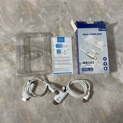 Wireless HDMI Transmitter and Receiver, Plug & Play Portable 1080 Full HD