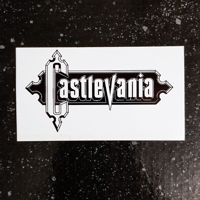 [4'' x 2'']  [Vinyl Bumper Sticker] - Castlevania - Konami SOTN PS1 Dracula 2 3 4
