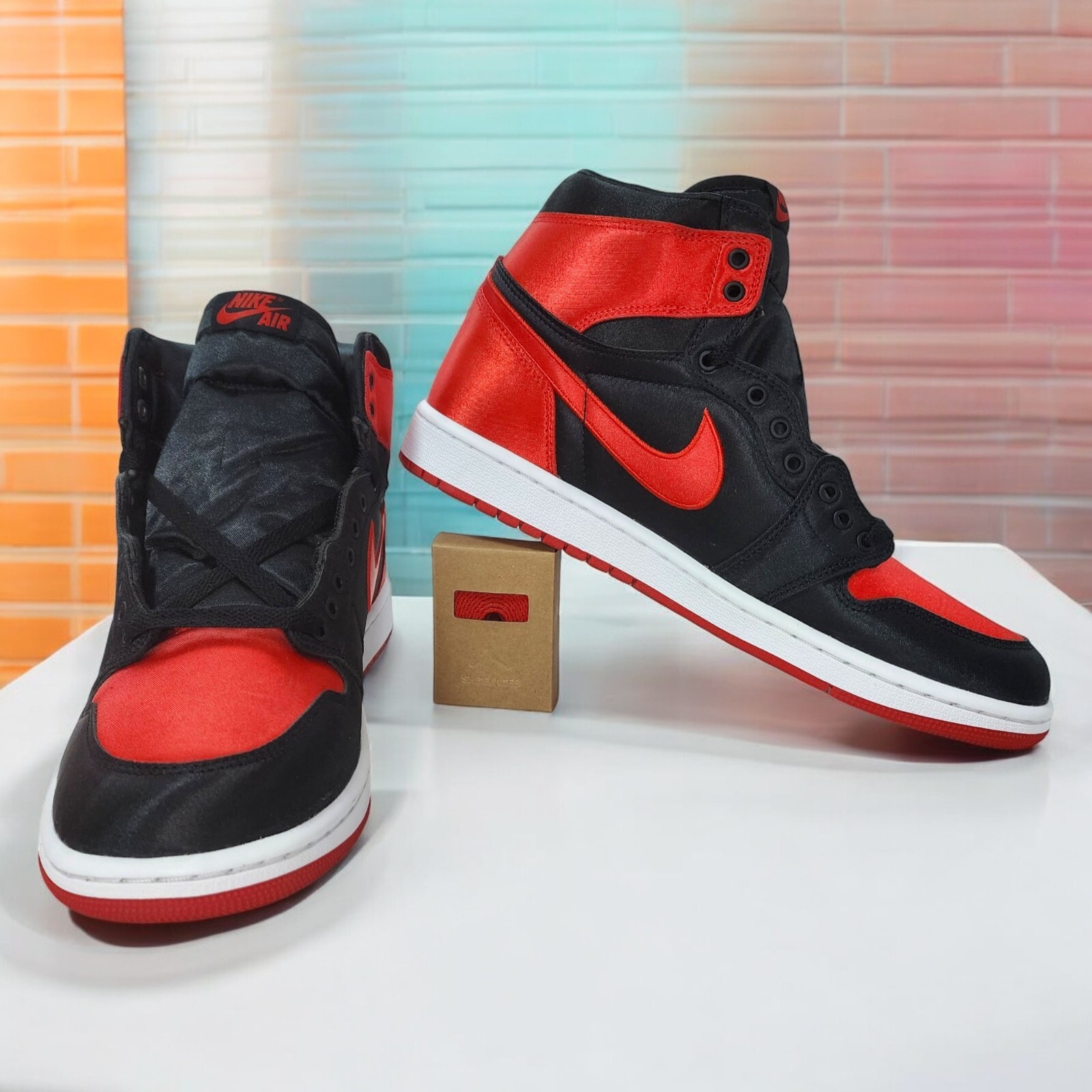 Nike Air Jordan 1 High OG Satin Bred Retro FD4810-061 Womens