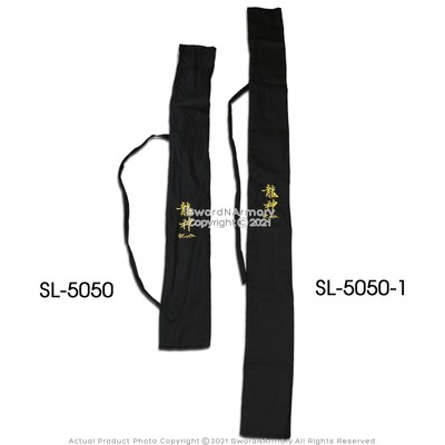 56  Ryujin Brocade Cotton Sword Bag Katana Samurai Sword Black with Gold Logo