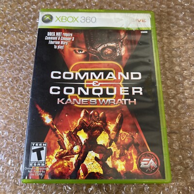 Command & Conquer: Kanes Wrath (Microsoft Xbox 360, 2008) Tested & Working