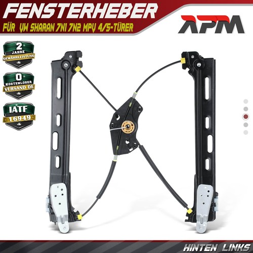 Elektrischer Fensterheber (ohne Motor) Hinten Rechts Für VW Sharan 7N, 7N1, 7N2