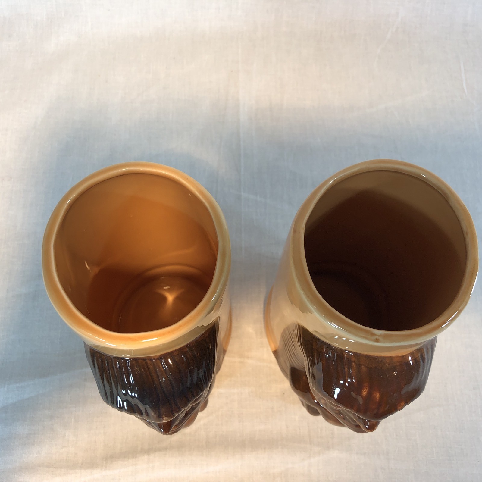 Daga Hawaii Set of 2 Tiki Mugs Al Harrington South Pacific Man Waikiki