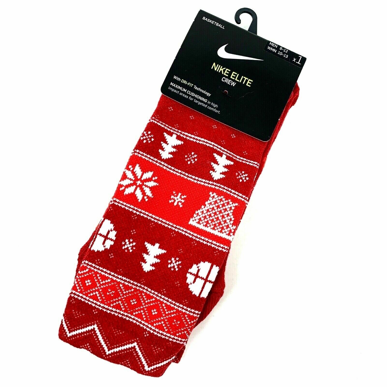 nike elite christmas crew socks
