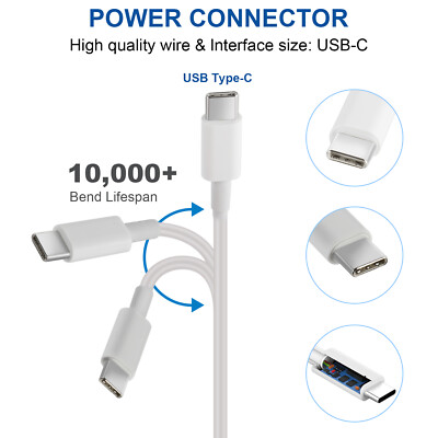 AC Power Adapter USB C Type C Charger For MacBook Pro 13'' 15'' 17'' / Air 11'' 13''