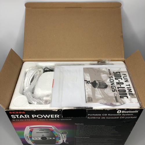 Ion Star Power Portable Karaoke System with CD Player & Bluetooth Streaming