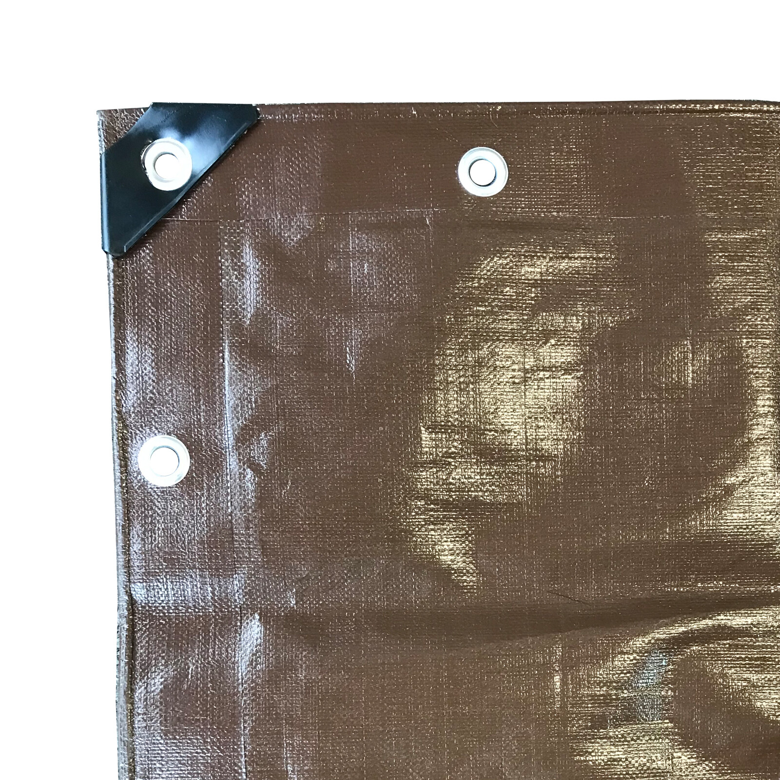 Waterproof Heavy Duty Poly Tent Outdoor Shade Tarp 12 Mil Canopy Cover in Brown