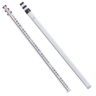 VEVOR Measuring Rod 9 Feet 8ths 3 Sections Telescopic Grade Rod 1/8in w/ Bag