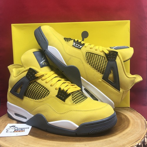 AIR JORDAN 4 RETRO THUNDER イエロー Nike Air Jordan 4 Retro Thunder Tour Yellow GS Size 7 Y