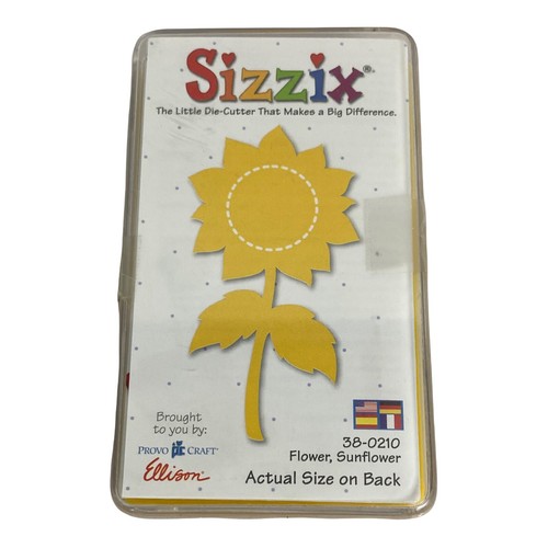 Sizzix Yellow Die Cutter Sunflower 38-0210 Provo Craft | eBay