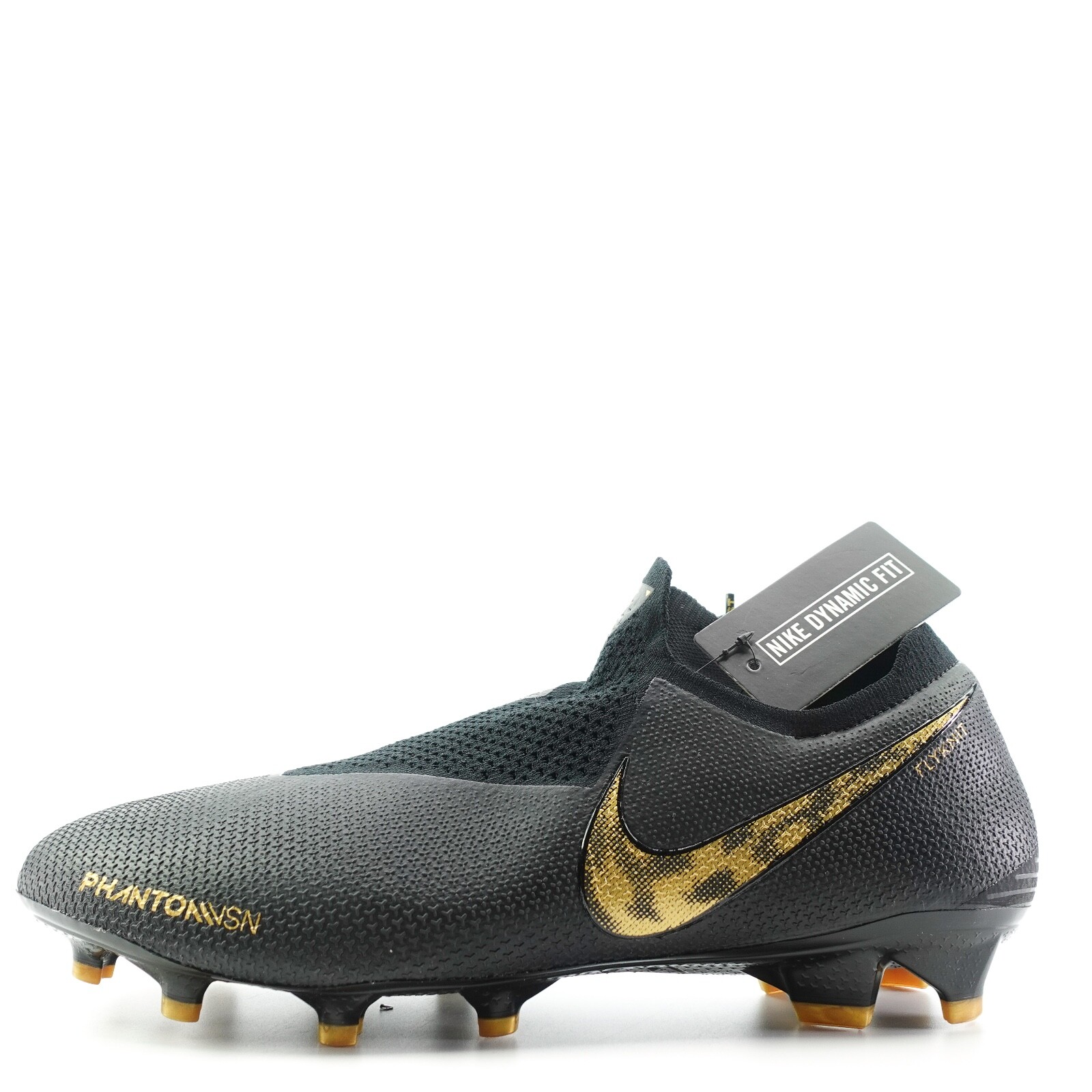 オ*ナ様 NIKE PHANTOM FG Nike Phantom VSN Elite DF FG Black Gold Soccer Cleats Mens Size