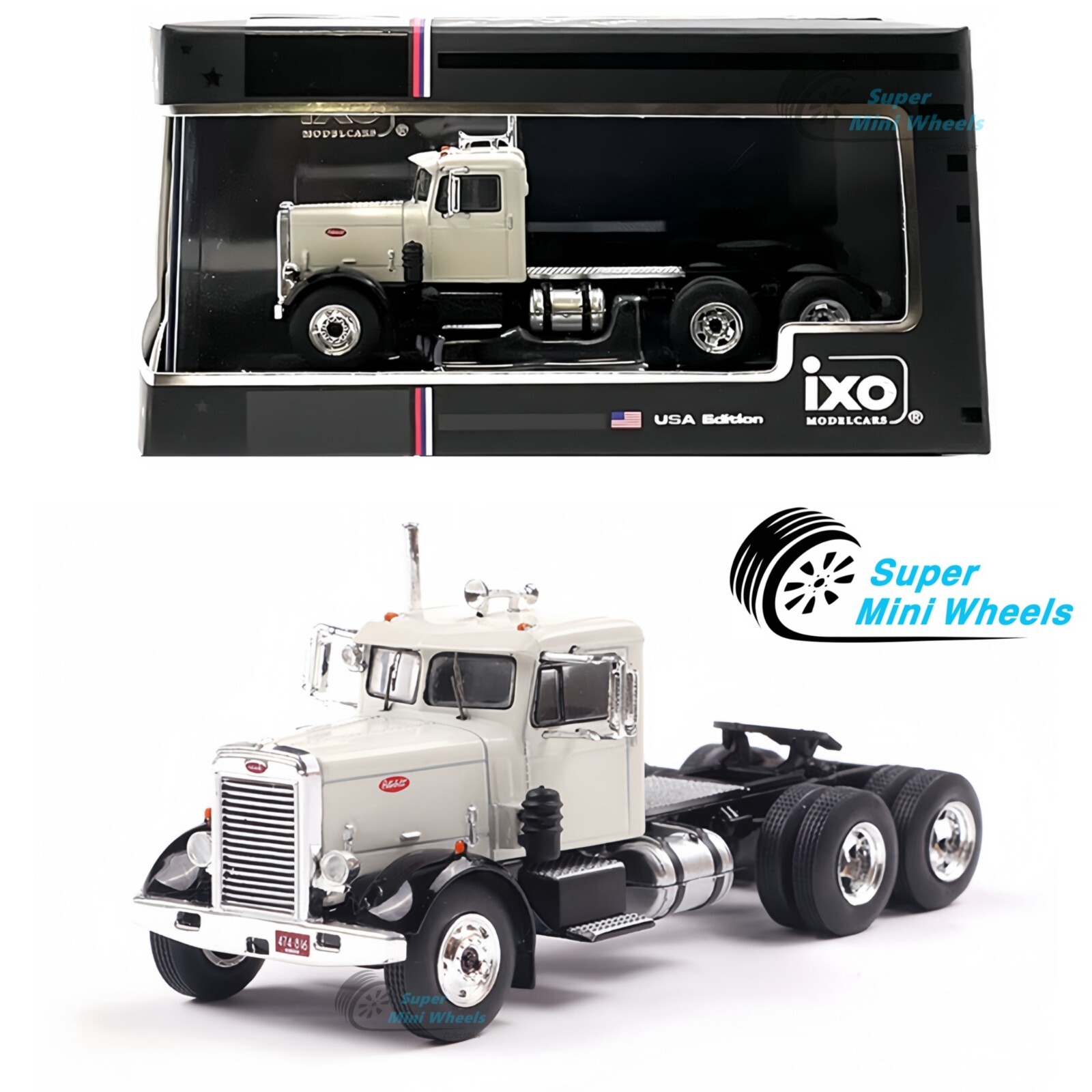 PETER LEWIS作 IXO Models 1:64 1955 Peterbilt 281 Semi Truck – White | eBay