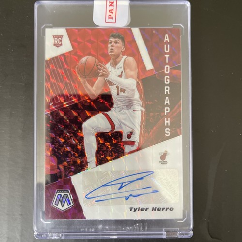 2019-20 Panini Mosaic Tyler Herro RC Auto Red Fusion Choice 2019-20 Panini Mosaic Tyler Herro RC Auto Red Fusion Choice