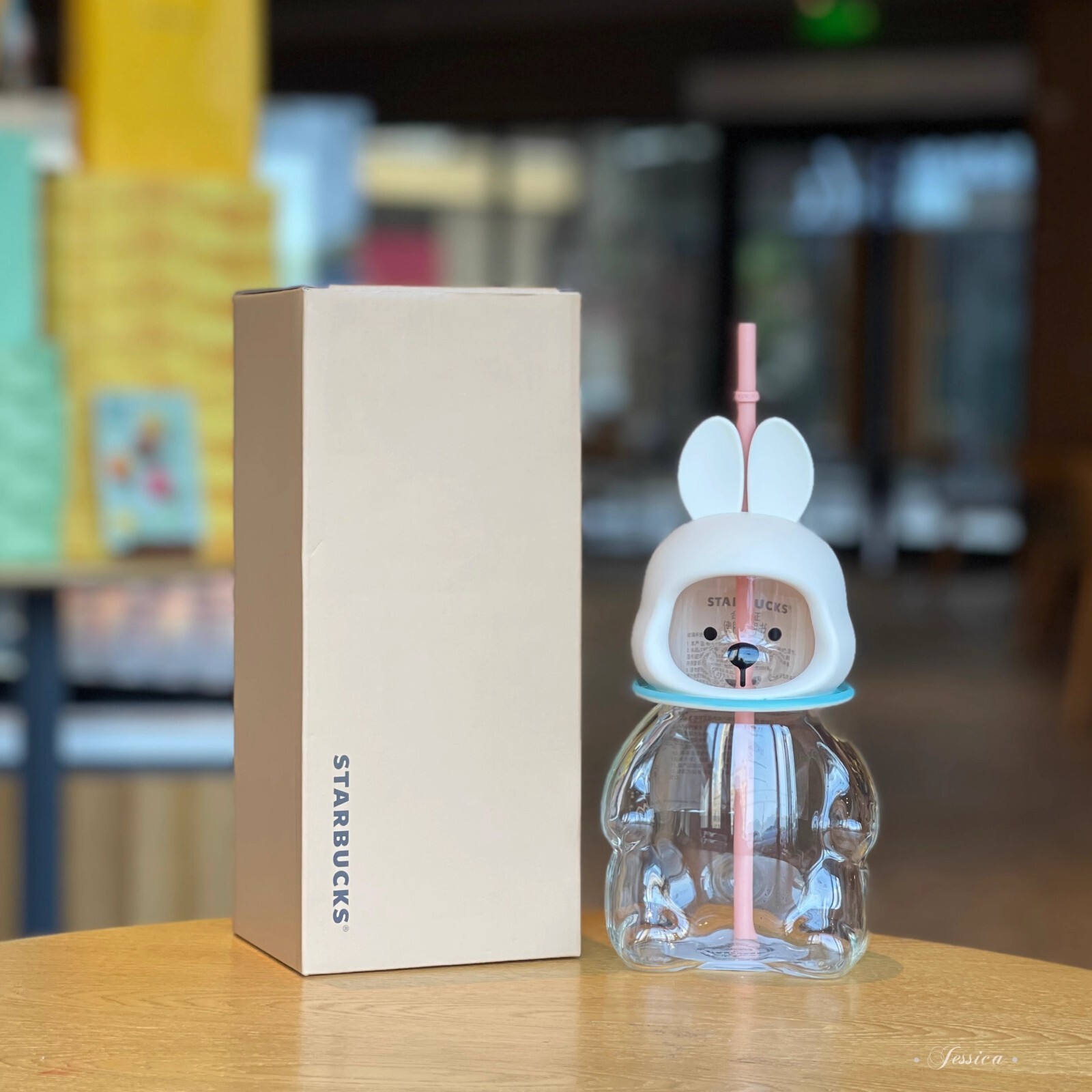 New 2024 China Starbucks Mid Autumn Astronaut Bunny 20oz Straw Glass Straw Cup New 2024 China Starbucks Mid Autumn Astronaut Bunny 20oz Straw Glass Straw Cup