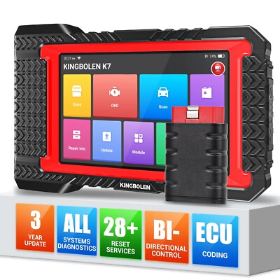 KINGBOLEN K7 Car OBD2 Bidirectional Scanner All System Diagnostic ECU Coding BT