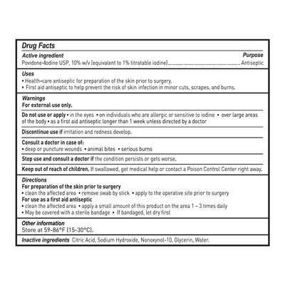 McKesson 987 Impregnated Povidone-Iodine Swabsticks Sterile 987 750 Ct