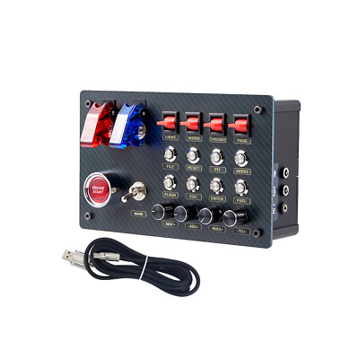 SIM Simulator Racing Control Box w/ Horizontal Button for Simagic Fanatec ZQSR