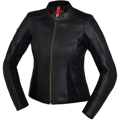 IXS Damen Motorrad Jacke Aberdeen Gr. 40D Motorrad Lederjacke mit Protektoren