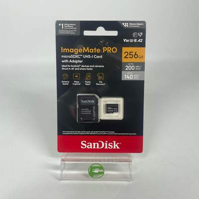 New SanDisk ImageMate Pro SDXC UHS-I Memory Card 256GB Up to 200MB/s