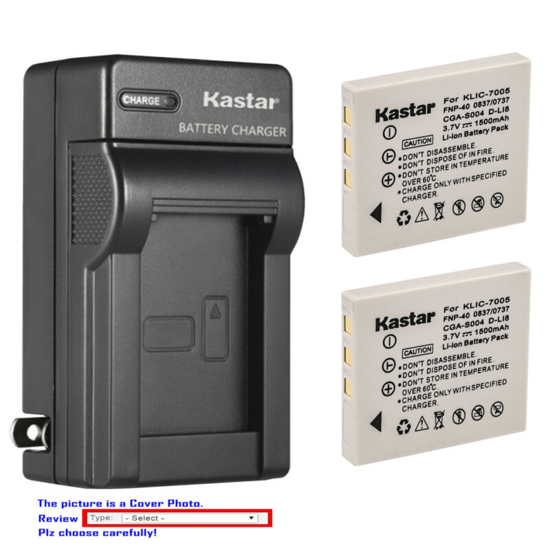 Kastar Battery Wall Charger For Fujifilm Np-40 & Finepix F470 Zoom Finepix F480