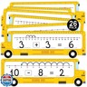 BrightenKidz 26-Pack School Bus Number Line Dry Erase Boards Cards, 14