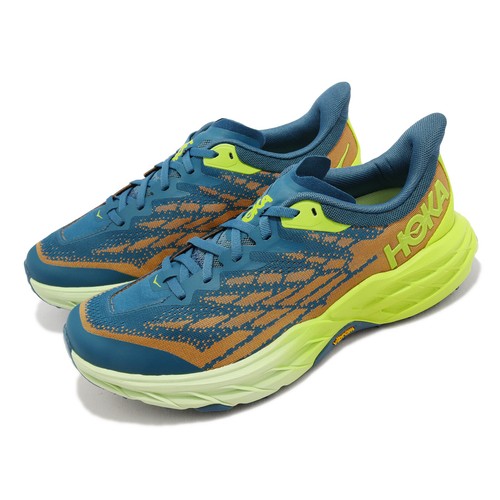 

Мужские беговые кроссовки Hoka Speedgoat 5 2E Wide Blue Coral Evening Primrose 1123159-BCEP, Черный, Speedgoat 5 2e Wide