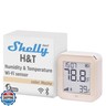 Shelly HandT Gen3 Mocha | Wi-Fi and Bluetooth Smart Temperature and Humidity Sensor with Remote App Control and Monitoring | Smart Scenes | Notification Alerts | LCD Display | Free Data Storage Export