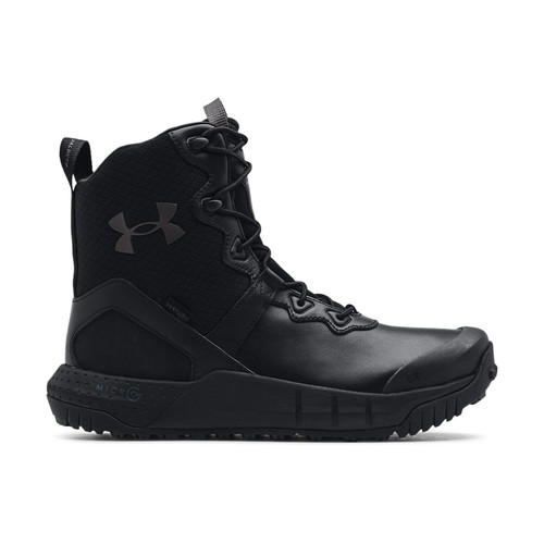 

[3024266-001] Mens Under Armour Micro G Valsetz Leather Waterproof Tactical, Black-jet gray