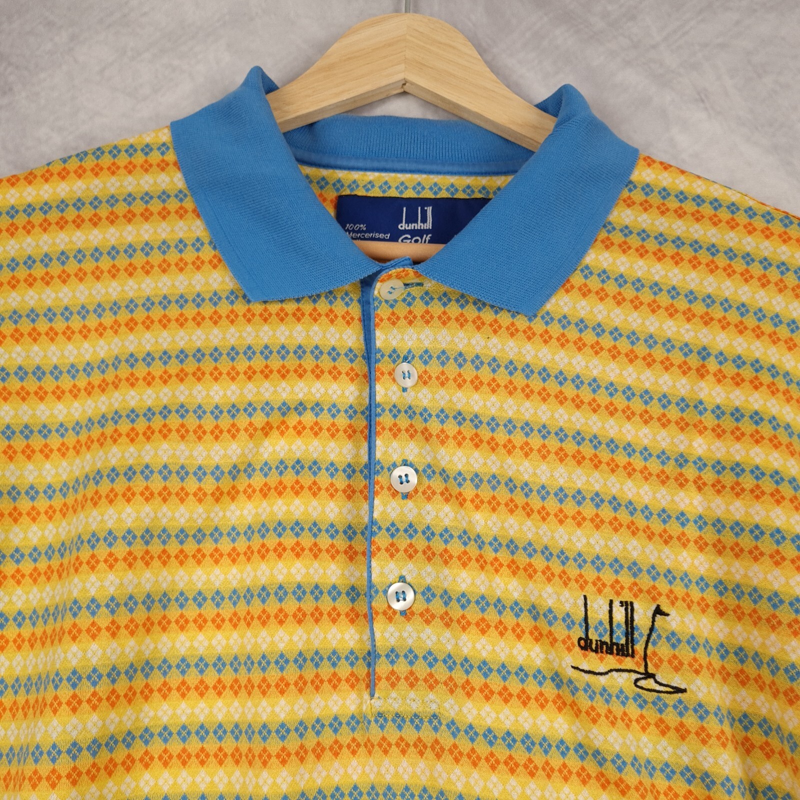 dunhill GOLF（ダンヒル ゴルフ）ヴィンテージポロシャツ　美品　M dunhill GOLF（ダンヒル ゴルフ）ヴィンテージポロシャツ 美品 M